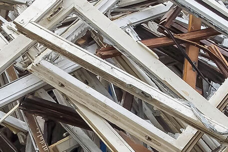 Holzfenster mit Glas
